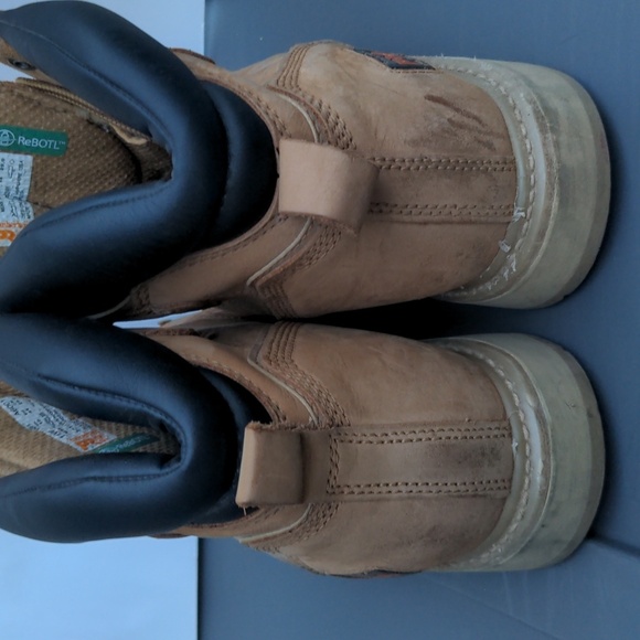 Timberland Pro Tan Steel Toe Boots 11W - Picture 5 of 12